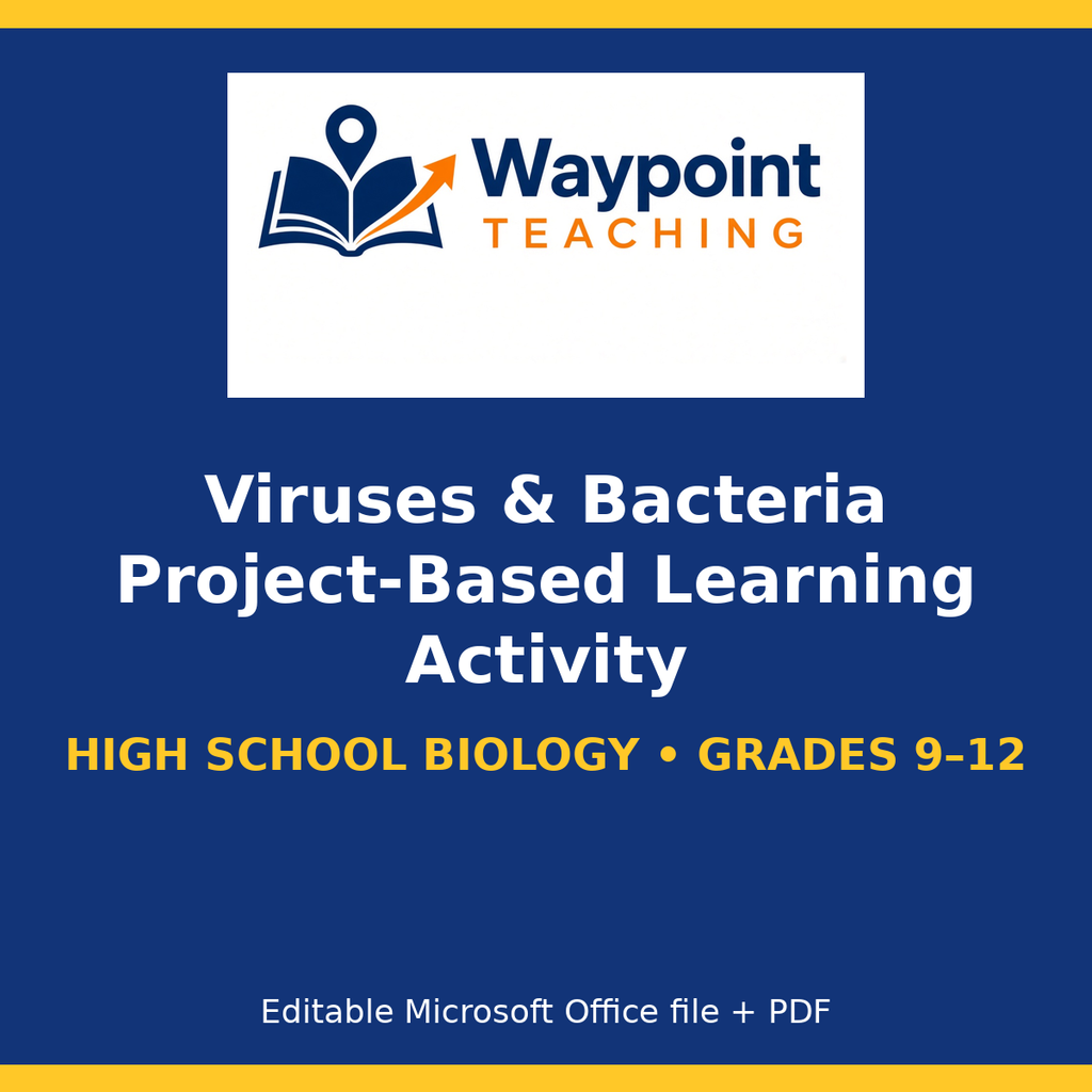 Viruses & Bacteria Project-Based Learning Activity cover