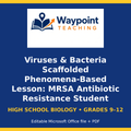 Viruses & Bacteria Scaffolded Phenomena-Based Lesson: MRSA Antibiotic Resistance Student Response Sheet cover