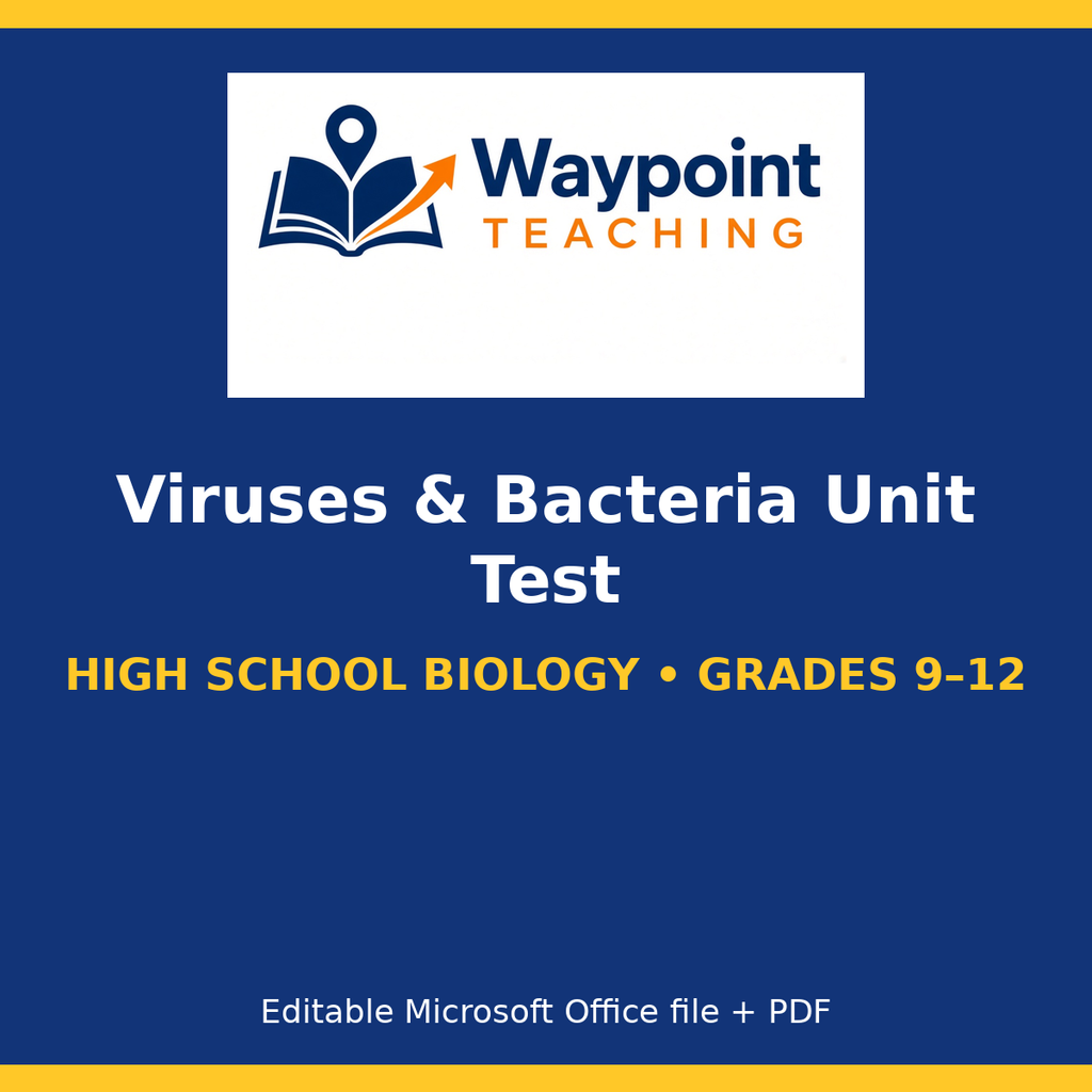 Viruses & Bacteria Unit Test cover