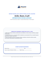 Acid-Base Chemistry & the pH Scale Differentiation Stations sample page