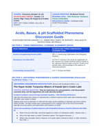 Acid-Base Chemistry & the pH Scale Scaffolded Phenomena-Based Lesson: The Hyper-Acidic Turquoise Waters of Kawah Ijen's Crater Lake Teacher Discussion Guide sample page