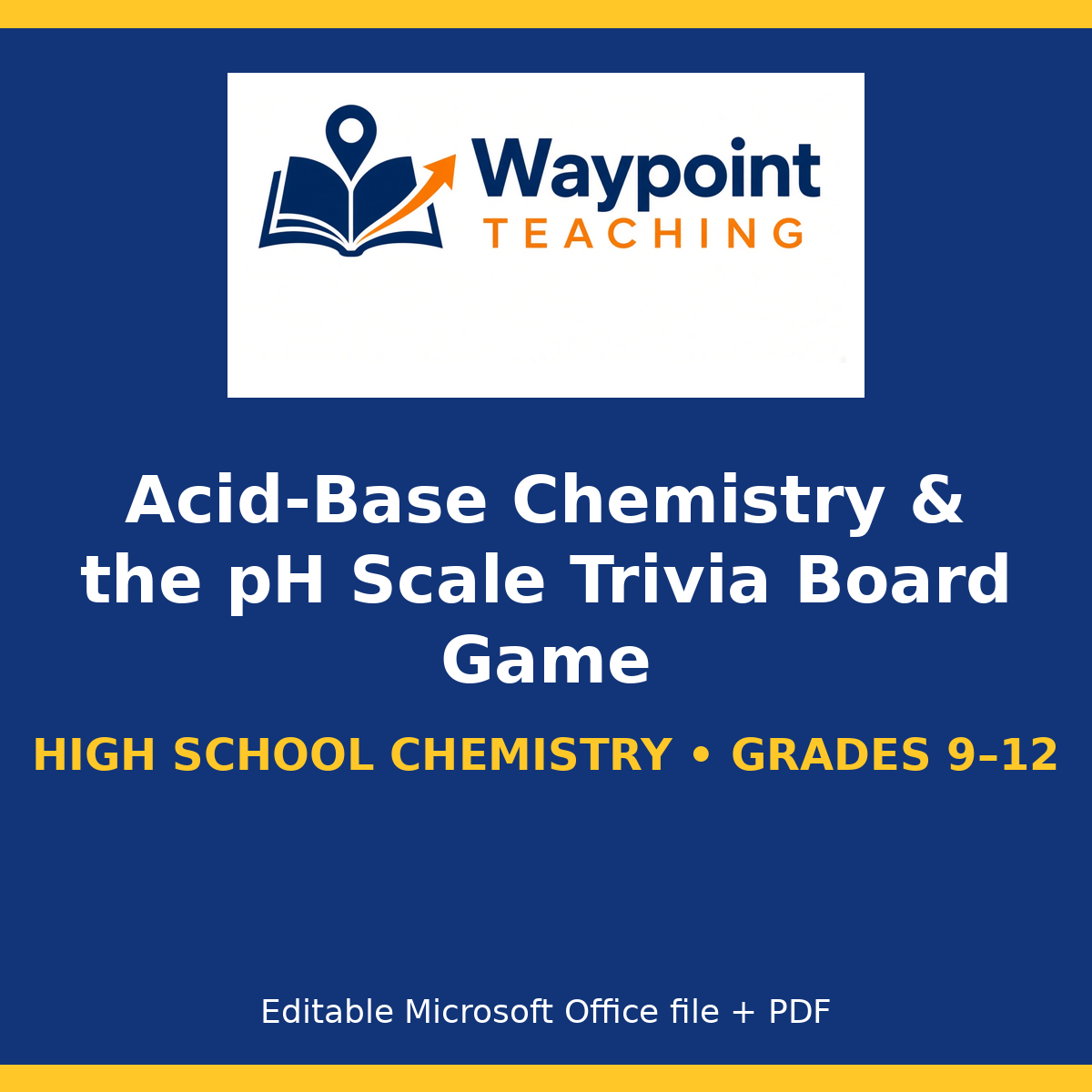 Acid-Base Chemistry & the pH Scale Trivia Board Game cover