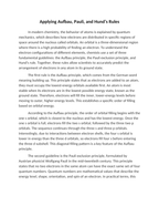 Applying Aufbau Pauli and Hunds Rules Reading Worksheet sample page