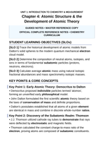 Atomic Structure & the Development of Atomic Theory Guided Notes sample page