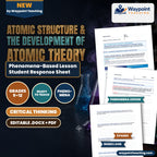 Atomic Structure & the Development of Atomic Theory Phenomena-Based Lesson: Rutherford's Alpha Particle Deflection Proving the Dense Nucleus Student Response Sheet cover
