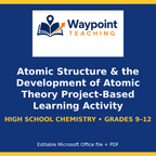 Atomic Structure & the Development of Atomic Theory Project-Based Learning Activity cover