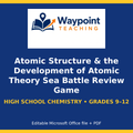 Atomic Structure & the Development of Atomic Theory Sea Battle Review Game cover