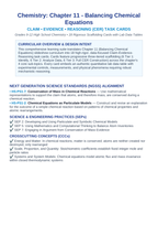 Balancing Chemical Equations CER Task Cards sample page