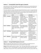 Balancing Chemical Equations Model Response & Scoring Guide sample page