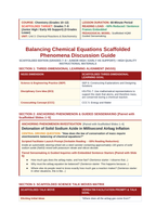 Balancing Chemical Equations Scaffolded Phenomena-Based Lesson: Detonation of Solid Sodium Azide in Millisecond Airbag Inflation Teacher Discussion Guide sample page