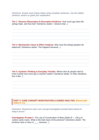 Balancing Chemical Equations Scaffolded Phenomena-Based Lesson: Detonation of Solid Sodium Azide in Millisecond Airbag Inflation Student Response Sheet sample page