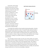 Calculating Heat Transfer in Aqueous Solutions Reading Worksheet sample page