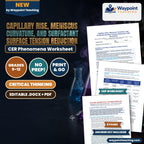 Capillary Rise, Meniscus Curvature, and Surfactant Surface Tension Reduction CER Phenomena Worksheet cover