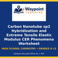 Carbon Nanotube sp2 Hybridization and Extreme Tensile Elastic Modulus CER Phenomena Worksheet cover