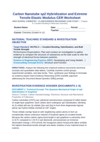 Carbon Nanotube sp2 Hybridization and Extreme Tensile Elastic Modulus CER Phenomena Worksheet sample page