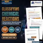 Classifying Chemical Reactions Phenomena-Based Lesson: Vigorous Single Replacement of Copper from Blue Sulfate by Zinc Student Response Sheet cover