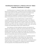 Classifying Pure Substances vs. Mixtures in the Lab Reading Worksheet sample page