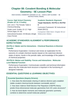 Covalent Bonding & Molecular Geometry 5E Lesson Plan sample page