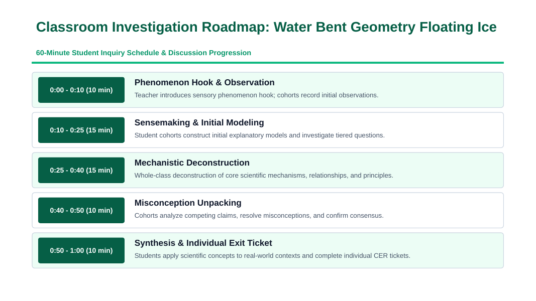 Covalent Bonding & Molecular Geometry Phenomena-Based Lesson: The 104.5° Bent Angle of Water Enabling Ice to Float on Lakes Presentation sample page