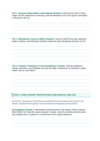 Covalent Bonding & Molecular Geometry Phenomena-Based Lesson: The 104.5° Bent Angle of Water Enabling Ice to Float on Lakes Student Response Sheet sample page