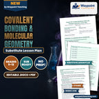 Covalent Bonding & Molecular Geometry Substitute Lesson Plan cover