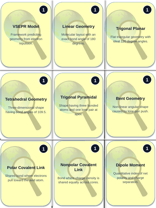 Covalent Bonding & Molecular Geometry Trivia Board Game sample page