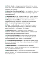 Covalent Bonding & Molecular Geometry Vocabulary Words & Definitions sample page