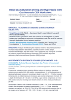 Deep-Sea Saturation Diving and Hyperbaric Inert Gas Narcosis CER Phenomena Worksheet sample page