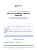 Electron Configuration & Periodic Properties Differentiation Stations sample page