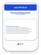 Electron Configuration & Periodic Properties Differentiation Stations sample page