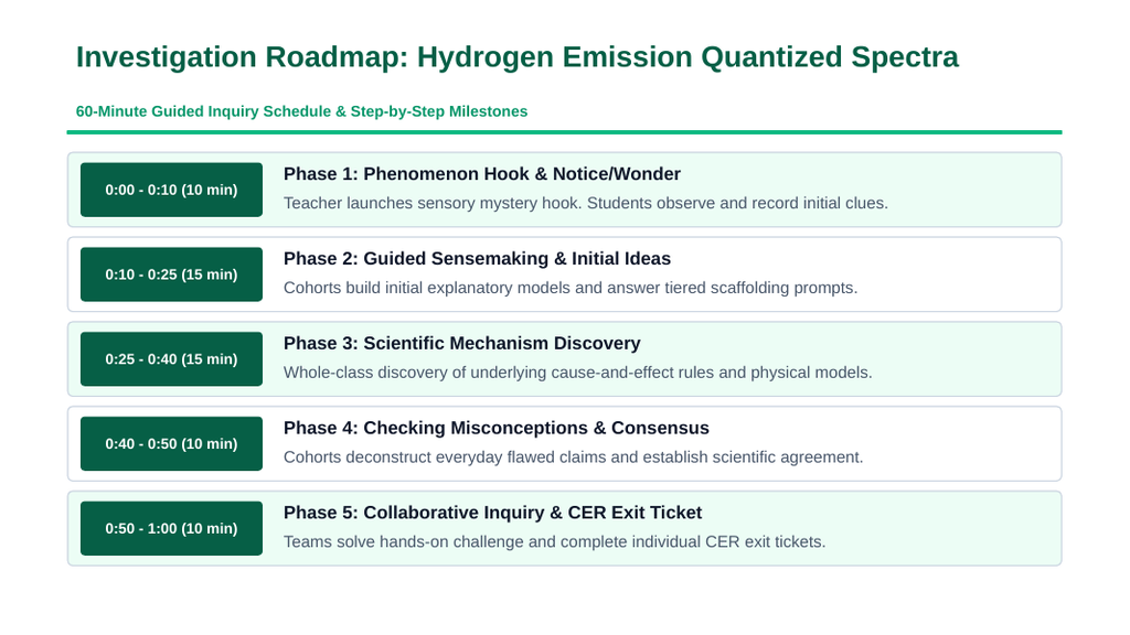 Electron Configuration & Periodic Properties Scaffolded Phenomena-Based Lesson: Quantized Emission Spectra Lines of Excited Hydrogen Gas Tubes Presentation sample page
