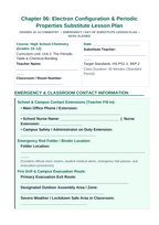 Electron Configuration & Periodic Properties Substitute Lesson Plan sample page