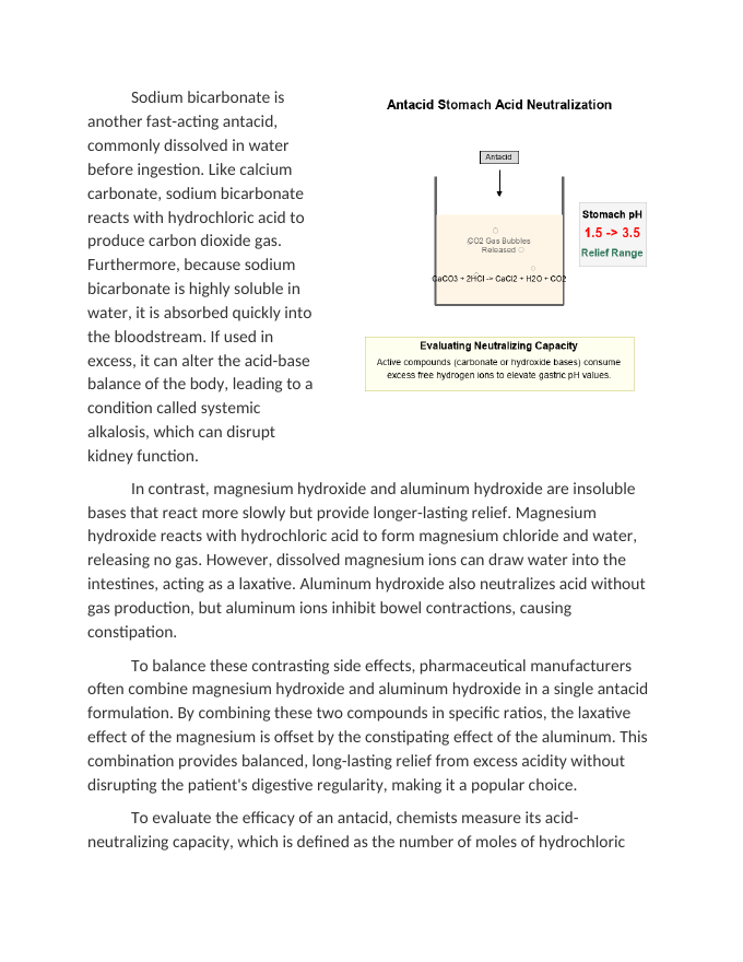 Evaluating Antacid Efficacy in Real-World Scenarios Reading Worksheet sample page