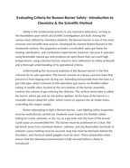 Evaluating Criteria for Bunsen Burner Safety Reading Worksheet sample page