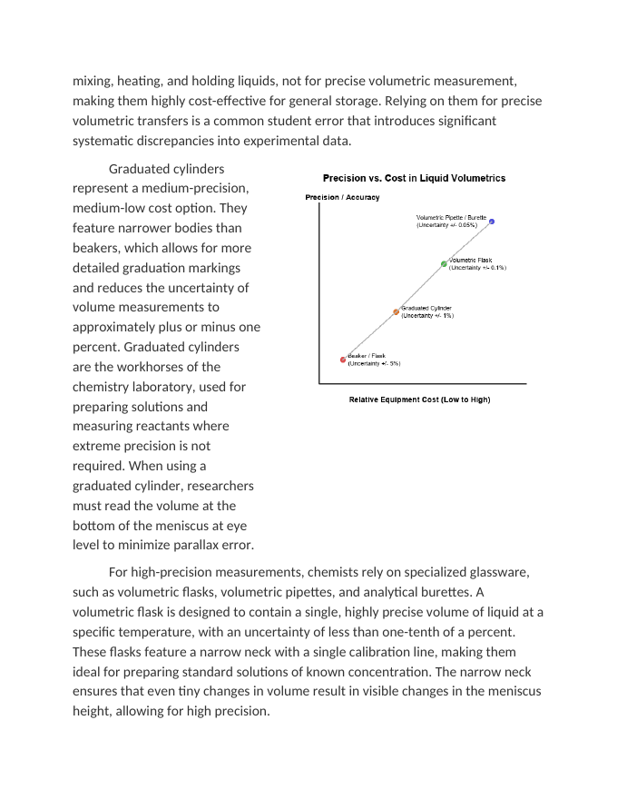 Evaluating Trade offs in Precision vs Cost of Lab Equipment Reading Worksheet sample page