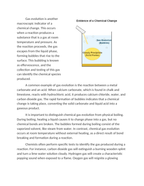 Evidence of Chemical Change: Precipitates and Gas Evolution Reading Worksheet sample page