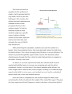 Experimental vs Theoretical Yield in the Synthesis of Chalk Reading Worksheet sample page