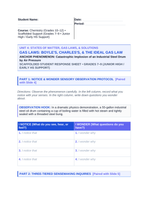 Gas Laws: Boyle's, Charles's, & the Ideal Gas Law Scaffolded Phenomena-Based Lesson: Catastrophic Implosion of an Industrial Steel Drum by Air Pressure Student Response Sheet sample page