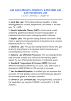 Gas Laws: Boyle's, Charles's, & the Ideal Gas Law Vocabulary Words & Definitions sample page