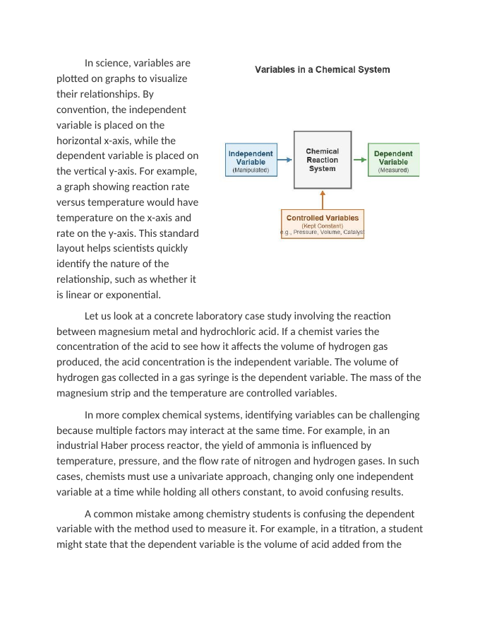 Identifying Independent and Dependent Variables in the Lab Reading Worksheet sample page