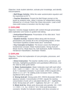 Acid-Base Equilibria 5E Lesson Plan sample page