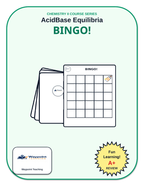 Acid-Base Equilibria BINGO Review Game sample page