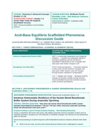 Acid-Base Equilibria Scaffolded Phenomena-Based Lesson: Immense Homeostatic Resilience of the Human Blood Bicarbonate Buffer System During Anaerobic Sprinting Teacher Discussion Guide sample page