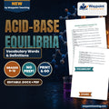 Acid-Base Equilibria Vocabulary Words & Definitions cover