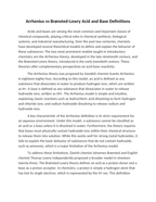 Arrhenius vs Brønsted-Lowry Acid and Base Definitions Reading Worksheet sample page