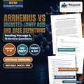Arrhenius vs Brønsted-Lowry Acid and Base Definitions Reading Worksheet cover