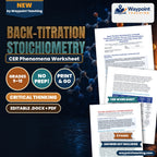 Back-Titration Stoichiometry: Insoluble Carbonate Analysis, Excess Acid Neutralization, and Antacid Calcium Carbonate Assay CER Phenomena Worksheet cover
