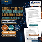 Calculating the Activation Energy of a Reaction using Arrhenius Concepts Reading Worksheet cover