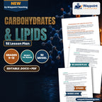 Carbohydrates & Lipids 5E Lesson Plan cover