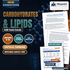Carbohydrates & Lipids CER Task Cards cover